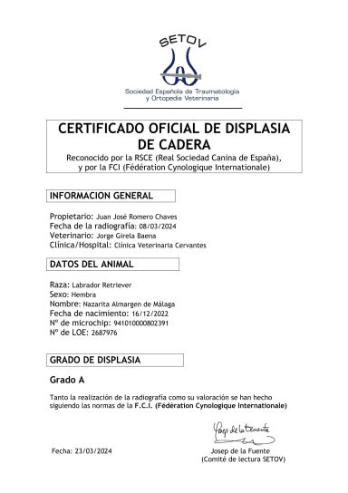 Cert. Caderas